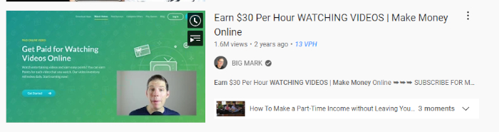 ganar dinero viendo videos $25.00 por hora